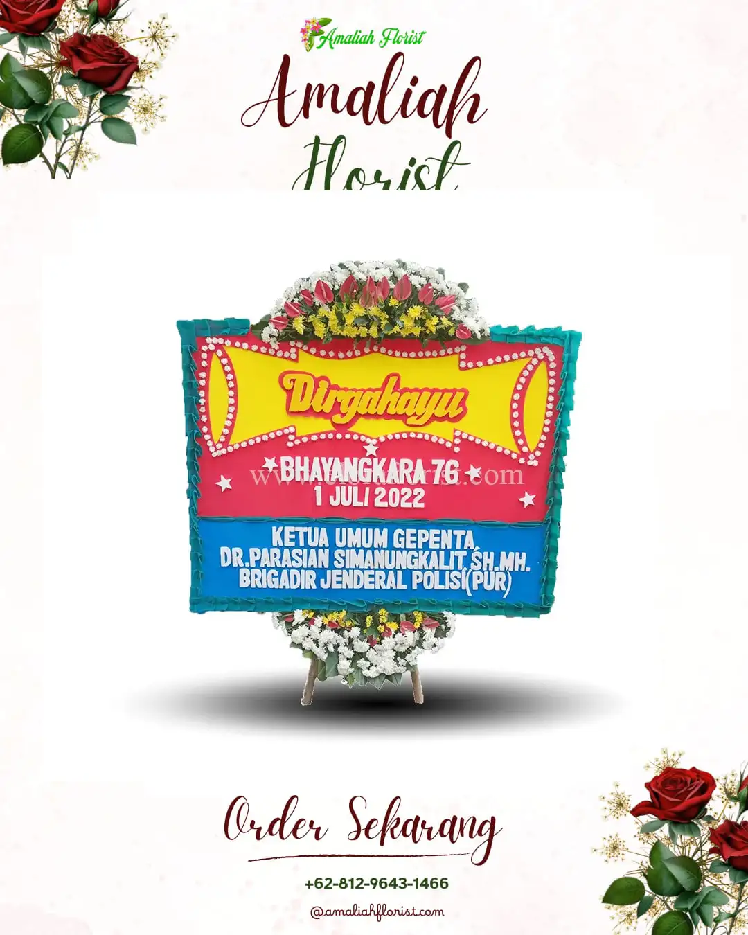 Papan Bunga HUT Ulang Tahun Sipoholon